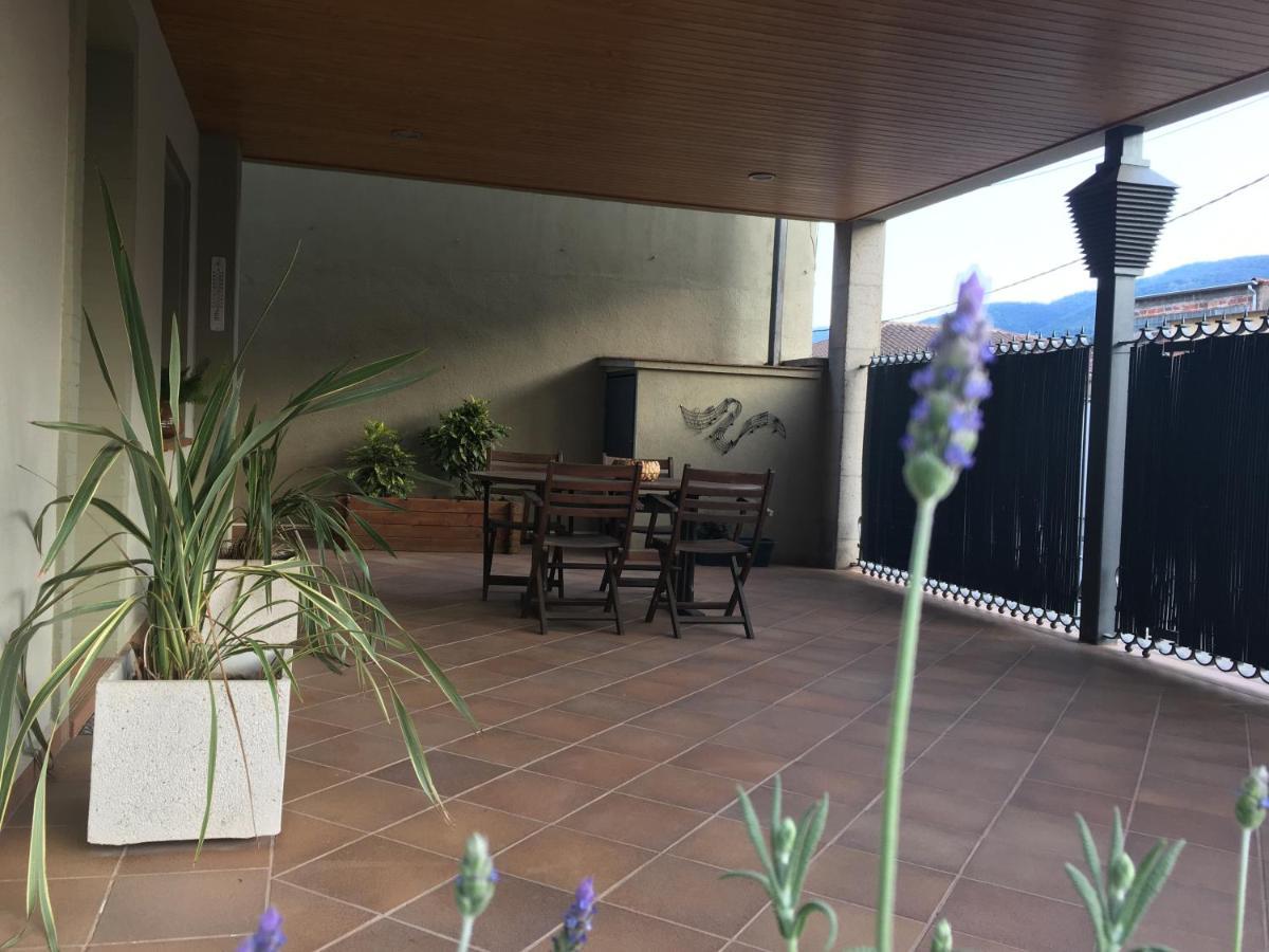 Can Musiquem amb Piscina Les Planes d'Hostoles Extérieur photo